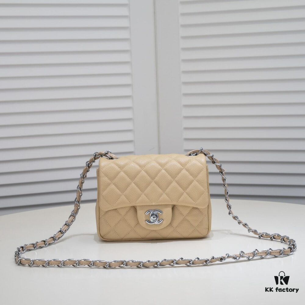 Chanel Beige Crossbody Bag - High-Quality Calfskin, One-to-One Craftsmanship, Inspired by Camera Shape Design