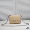 Chanel Beige Crossbody Bag - High-Quality Calfskin, One-to-One Craftsmanship, Inspired by Camera Shape Design