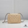 Chanel Beige Crossbody Bag - High-Quality Calfskin, One-to-One Craftsmanship, Inspired by Camera Shape Design