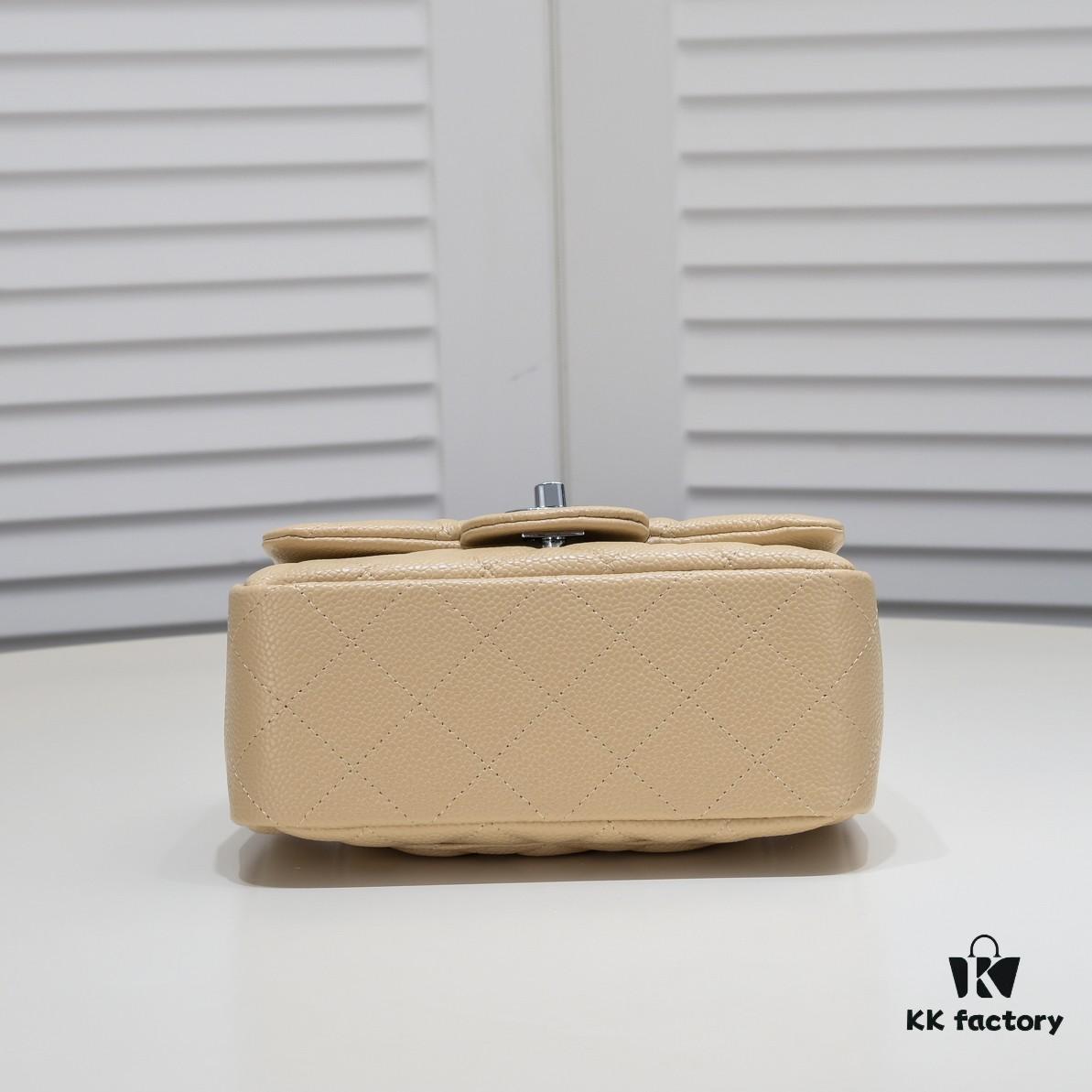 Chanel Beige Crossbody Bag - High-Quality Calfskin, One-to-One Craftsmanship, Inspired by Camera Shape Design