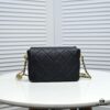 Chanel 21K Latest Bestseller Mini Square Flap Bag - Quilted Calfskin with Gold-Tone Chain and Turn-Lock Closure
