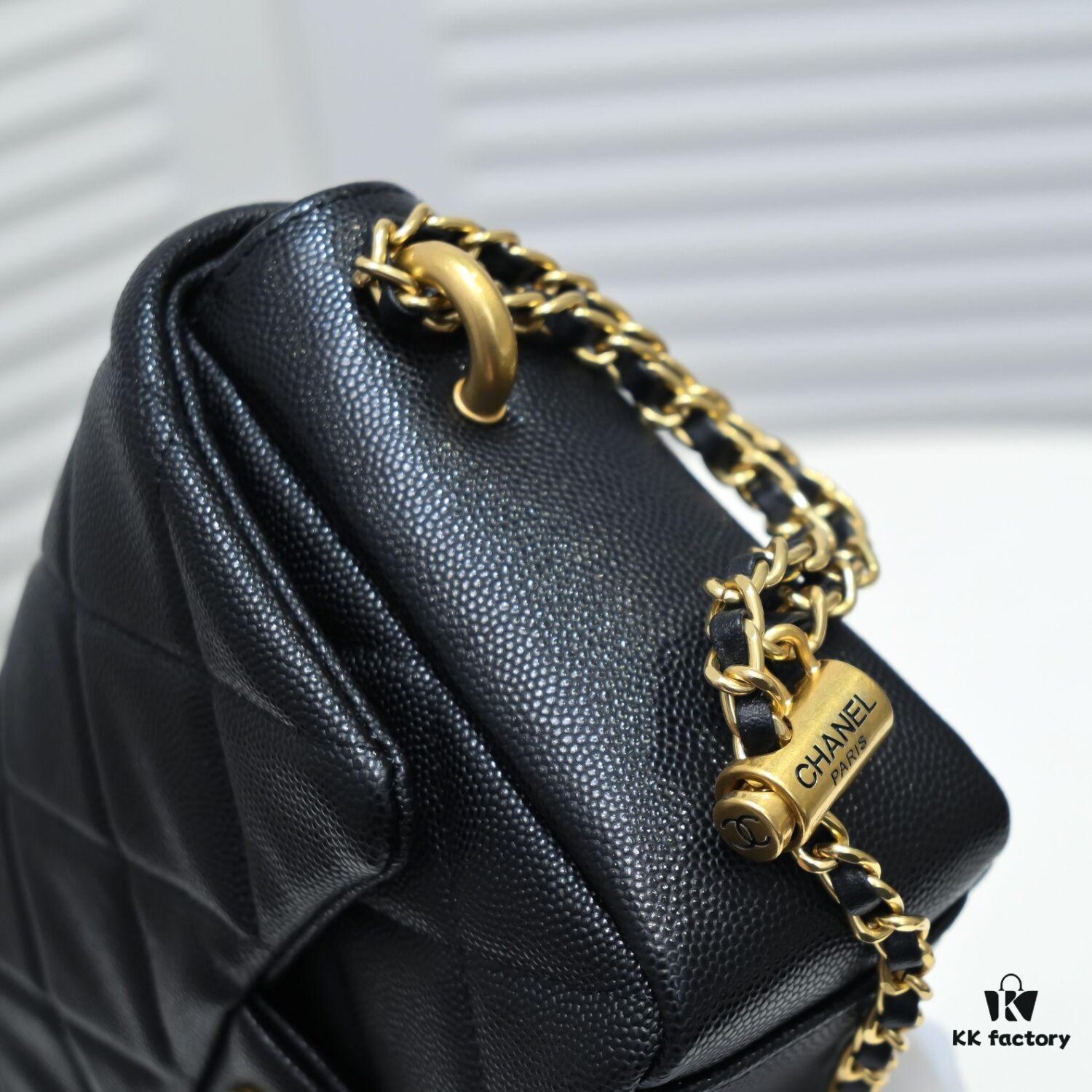 Chanel 21K Latest Bestseller Mini Square Flap Bag - Quilted Calfskin with Gold-Tone Chain and Turn-Lock Closure