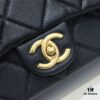 Chanel 21K Latest Bestseller Mini Square Flap Bag - Quilted Calfskin with Gold-Tone Chain and Turn-Lock Closure