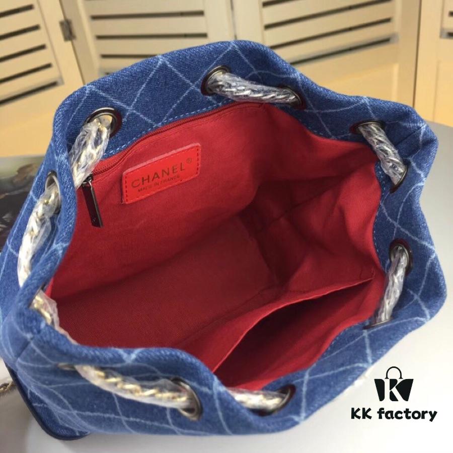 Chanel 2019 Gabrielle Wandering Backpack, Denim Soft, Size: 23.24.11, Model No.: 94485