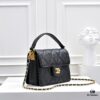 Medium 👑 CHANEL 24K Fall/Winter New Arrival Caviar Leather Handbag with Unique Texture – Detachable Strap for Crossbody or Handheld Wear