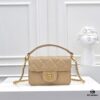 Mini Chanel 24K Autumn-Winter New Arrival Caviar Leather Bag with Unique Texture, Detachable Strap for Handheld or Crossbody Wear