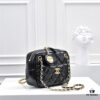 CHANEL 24K Autumn/Winter New Series Camera Bag, Full-Grain Leather, Eye-Catching Double C Logo, Classic and Unique Design