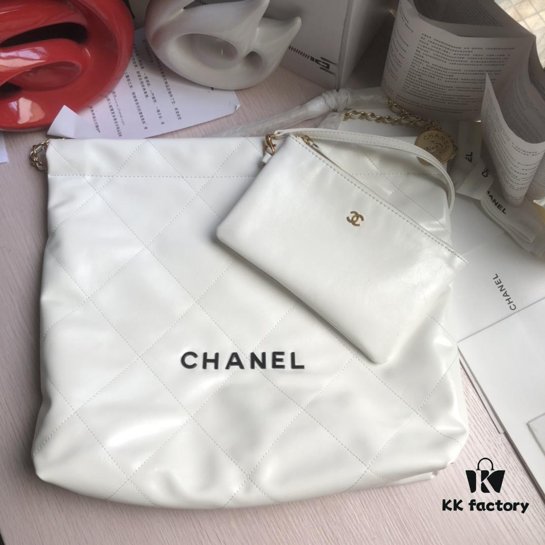 Exclusive Launch, High Quality 22 Bag: Premium Calfskin Leather Drawstring Tote, Spring 2022 New Arrival – Comparable to Original Order