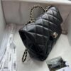Chanel 24B New Collection Top-Grain Oil-Waxed Leather Bag with Braided Metal Chain Handle