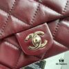 Chanel 24B New Collection WOC, Top-Grade Wax-Cured Leather with Braided Metal Chain Handle