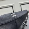 Chanel Vintage Black and Silver Shoulder Tote