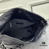 Chanel Vintage Black and Silver Shoulder Tote