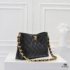 Chanel 24B Coarse Chain Hobo Crossbody Bag, Top Grain Leather CF Shoulder Bag