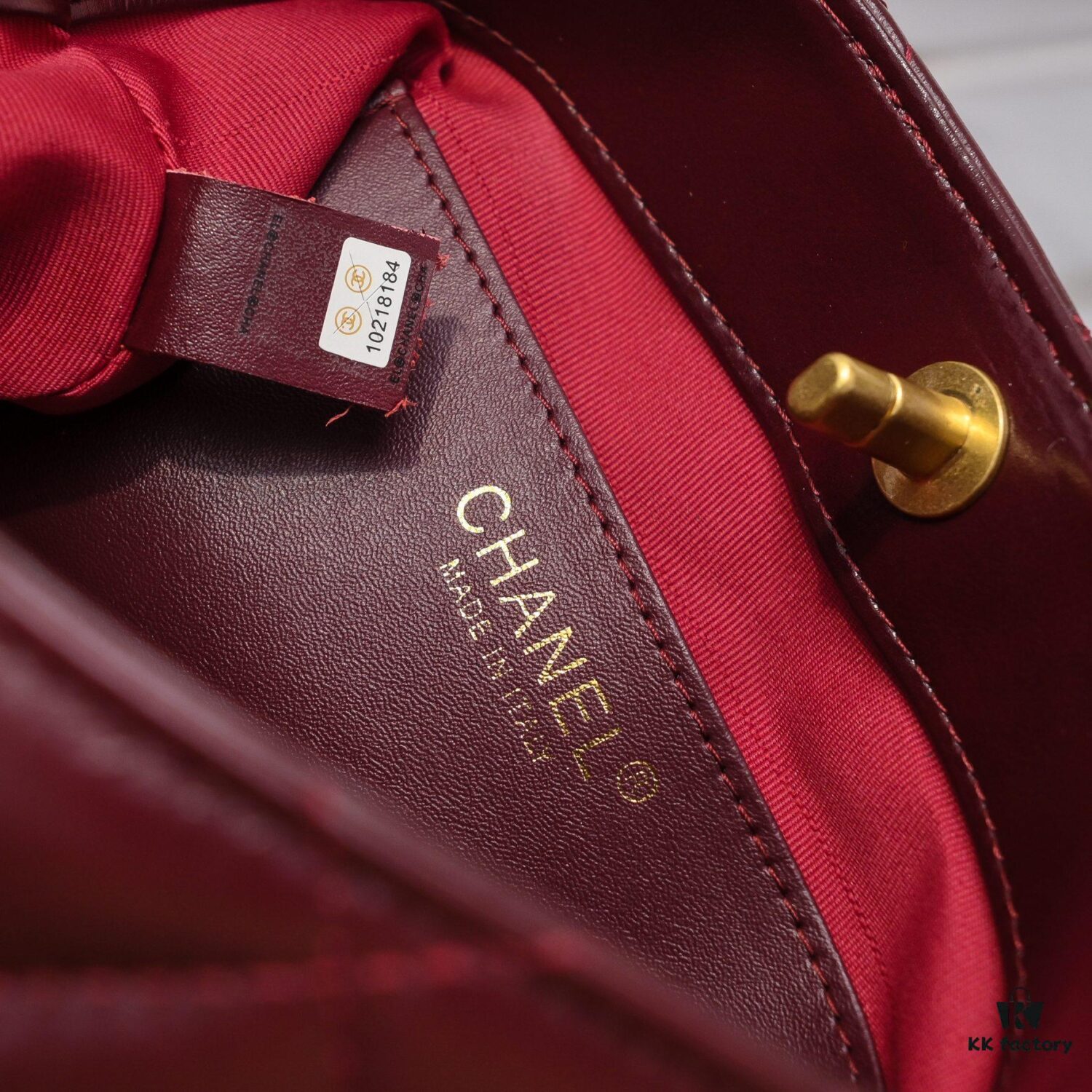 Chanel 24B Coarse Chain Hobo Crossbody Bag, Top-Grain Leather CF Shoulder Bag