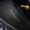 Chanel 24B Coarse Chain Hobo Crossbody Bag, Top Grain Leather CF Shoulder Bag