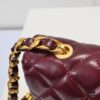 Chanel 24B Coarse Chain Underarm Bag, Top Grain Leather CF Shoulder Bag
