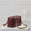 Chanel 24B Coarse Chain Pillow Bag, Top-Grade Cowhide, Shoulder Bag with Elegant and Charming Design