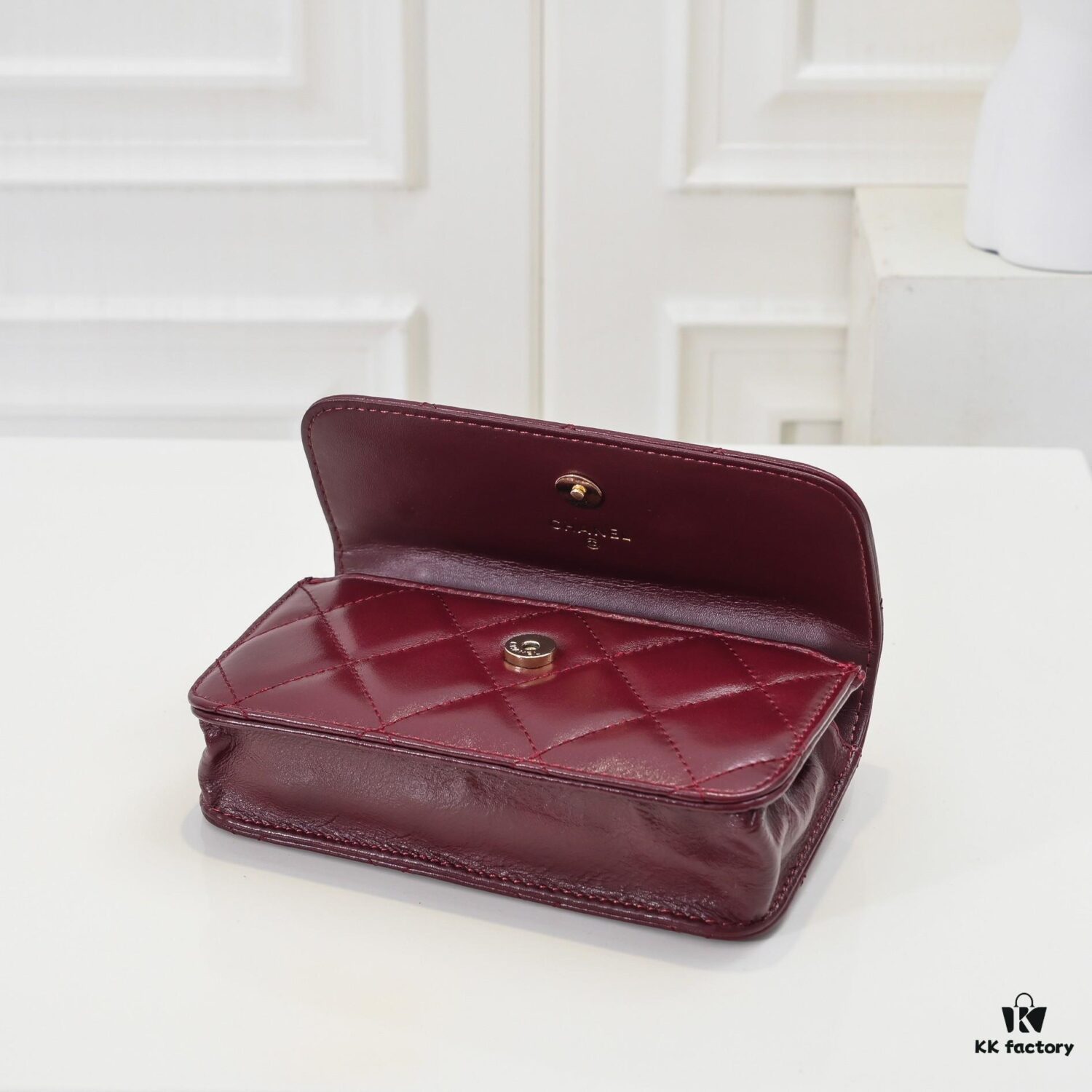 Mini Chanel 24B New Collection WOC, Top-Grain Oil-Waxed Leather with Braided Chain Handle