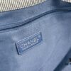 Large New Arrival CHANEL Navy Striped Denim Beach Tote – The Perfect Companion for Vacation and Everyday Elegance