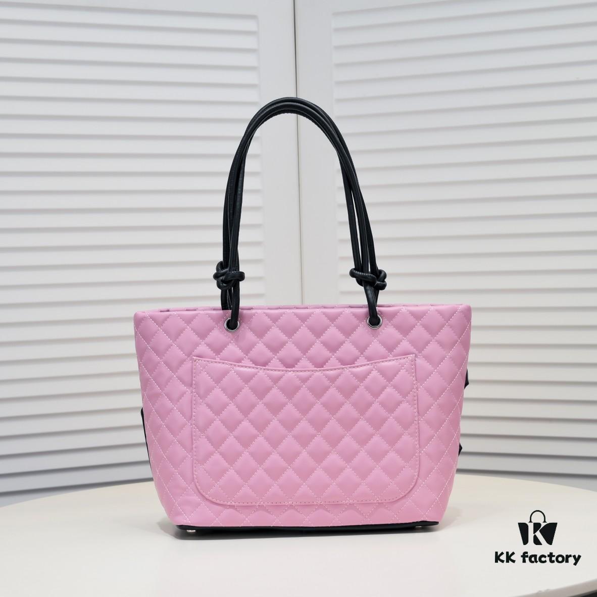 CHANEL 24A Vintage Spring Collection Mid-Century Kangpeng Tote Bag 'Market Basket' Rose 💕