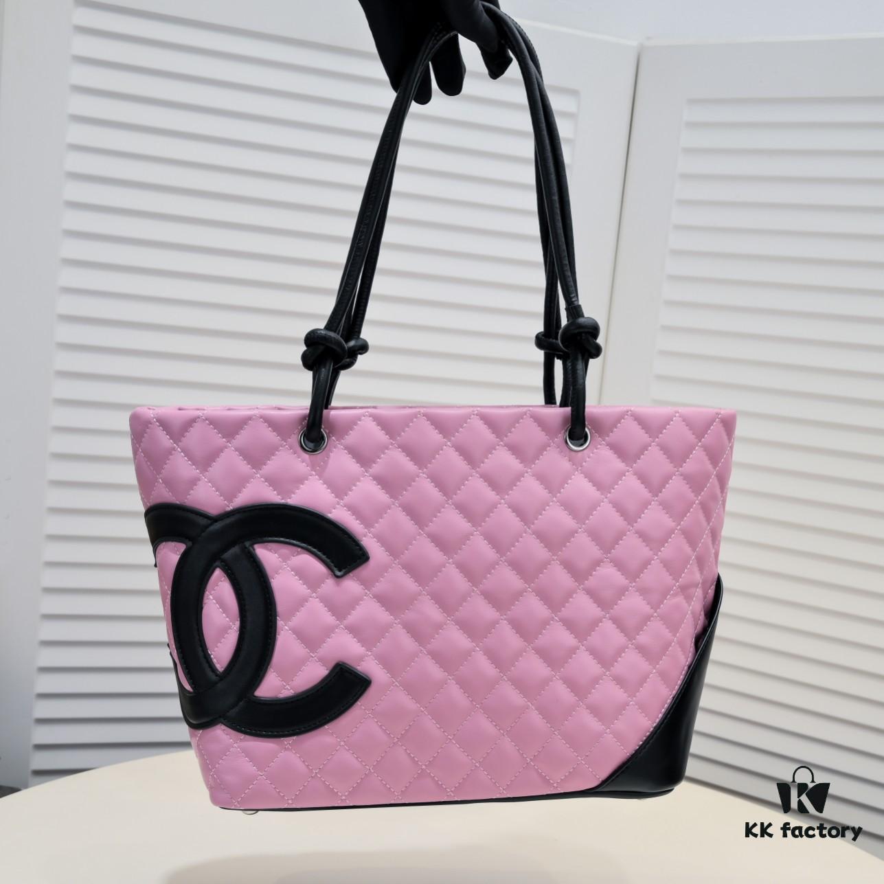 CHANEL 24A Vintage Spring Collection Mid-Century Kangpeng Tote Bag 'Market Basket' Rose 💕