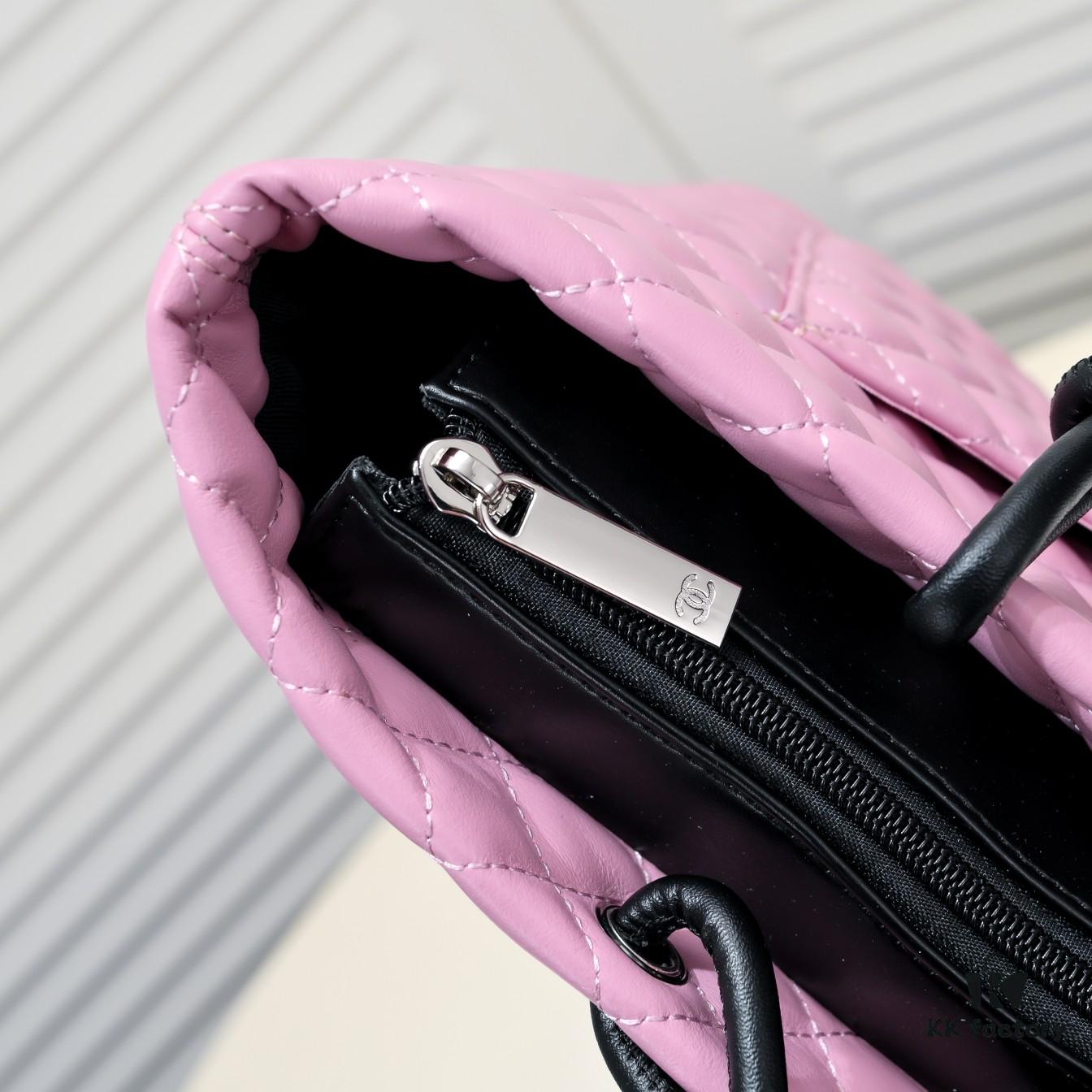 CHANEL 24A Vintage Spring Collection Mid-Century Kangpeng Tote Bag 'Market Basket' Rose 💕