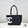 CHANEL 24A Vintage Spring Collection Mid-Age Classic Cambon Tote Bag 🌹💕... 2004 Brand New Ultimate Edition! A Timeless Revival – The Iconic 'Vegetable Basket' Tote Once Ranked Among the World's Top 50 Most Desirable Handbags, Made Famous by Miss Hilton. Discontinued at Boutiques – Unavailable Even with Money [Smile]. Exclusively Sourced from a Rare Vintage Store. ZP-Developed Leather: European Original Haas Calfskin, Imported from Italy, with 24K Thick Gold-Plated Steel Lock. Limited Supply, Frequently Out of Stock. The Bag’s Texture and Feel Are Perfectly Matched to the Authentic Version ✔️