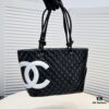 CHANEL 24A Vintage Spring Collection Mid-Age Classic Cambon Tote Bag 🌹💕... 2004 Brand New Ultimate Edition! A Timeless Revival – The Iconic 'Vegetable Basket' Tote Once Ranked Among the World's Top 50 Most Desirable Handbags, Made Famous by Miss Hilton. Discontinued at Boutiques – Unavailable Even with Money [Smile]. Exclusively Sourced from a Rare Vintage Store. ZP-Developed Leather: European Original Haas Calfskin, Imported from Italy, with 24K Thick Gold-Plated Steel Lock. Limited Supply, Frequently Out of Stock. The Bag’s Texture and Feel Are Perfectly Matched to the Authentic Version ✔️