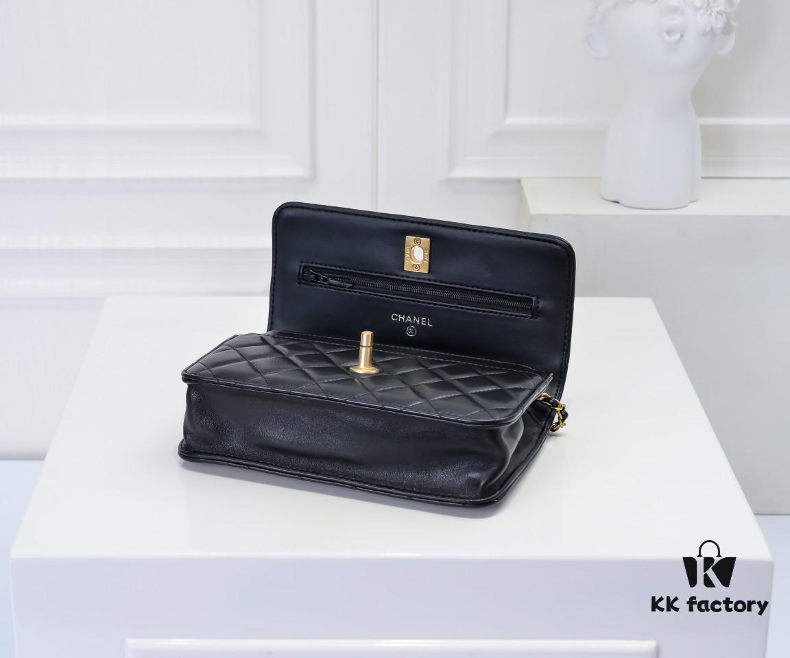 CHANEL Wallet on Chain Mini Bag A, Size: 19.2x12.3x3.5