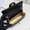 Large Khaki Chanel CF Mini Metal Flap Bag 9021 - Trending Global Hit with Decorative Gold Ball on Chain