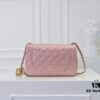 Large Pink Chanel CF Mini Metal Flap Bag Hot Selling Global Item with Small Golden Ball Accent
