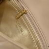 Large Beige Chanel CF Mini Metal Flap Bag - Bestseller with Decorative Gold Ball on Chain