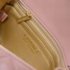Large Pink Chanel CF Mini Metal Flap Bag Hot Selling Global Item with Small Golden Ball Accent