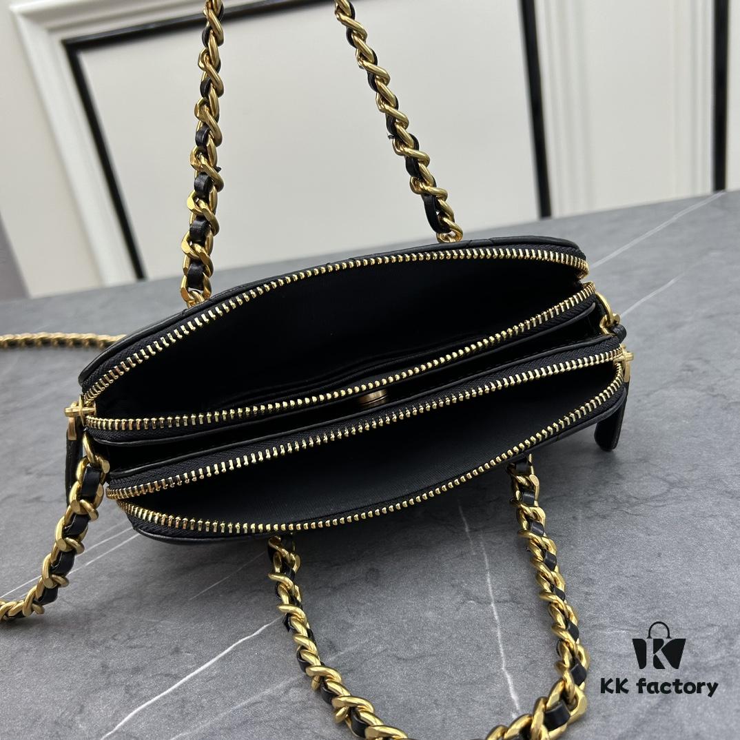 Chanel 270 Batch Vintage-Style 23K Gold Coin Chain Bag