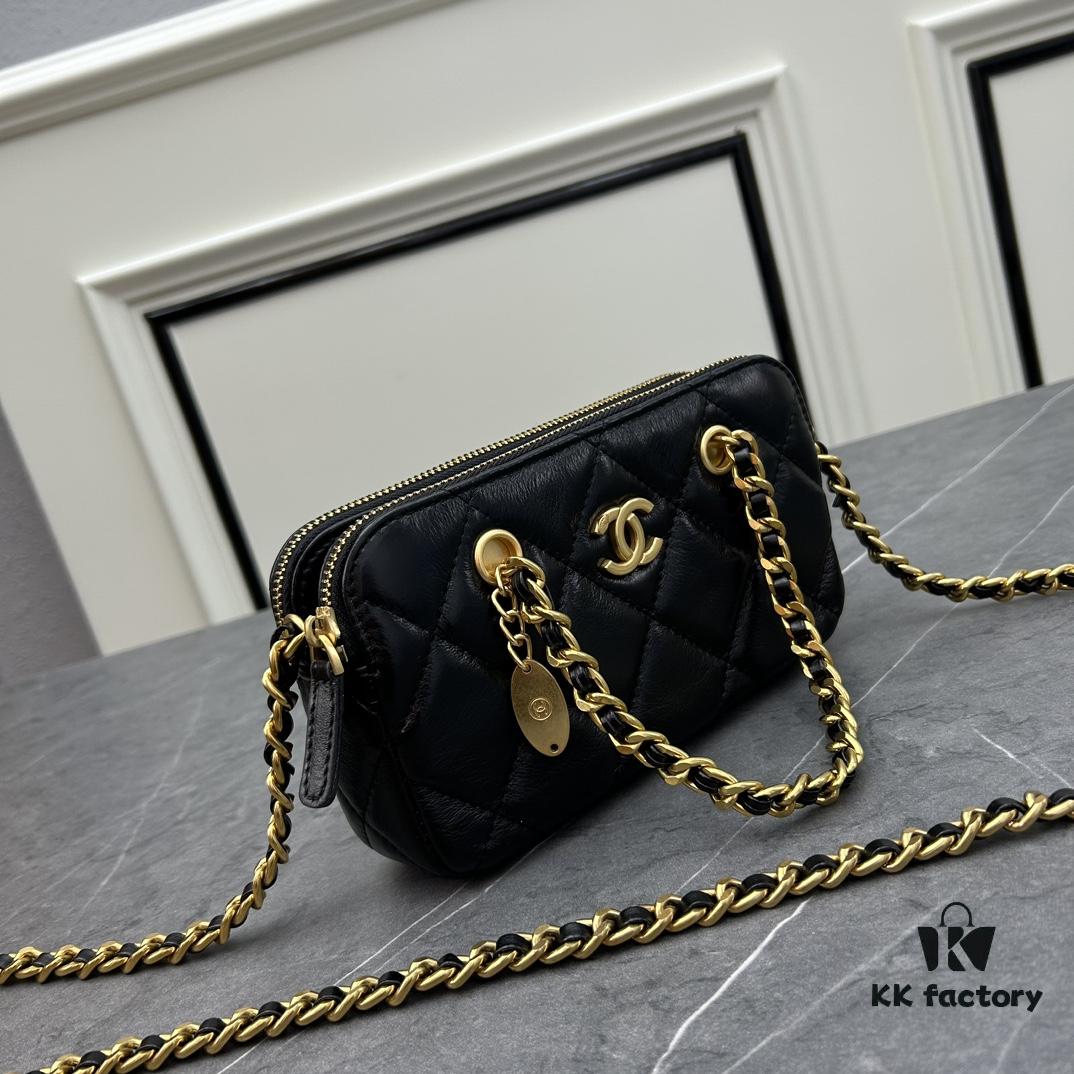 Chanel 270 Batch Vintage-Style 23K Gold Coin Chain Bag