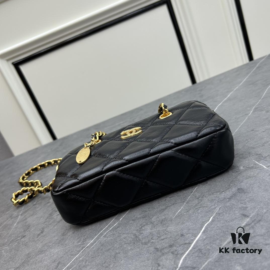 Chanel 270 Batch Vintage-Style 23K Gold Coin Chain Bag