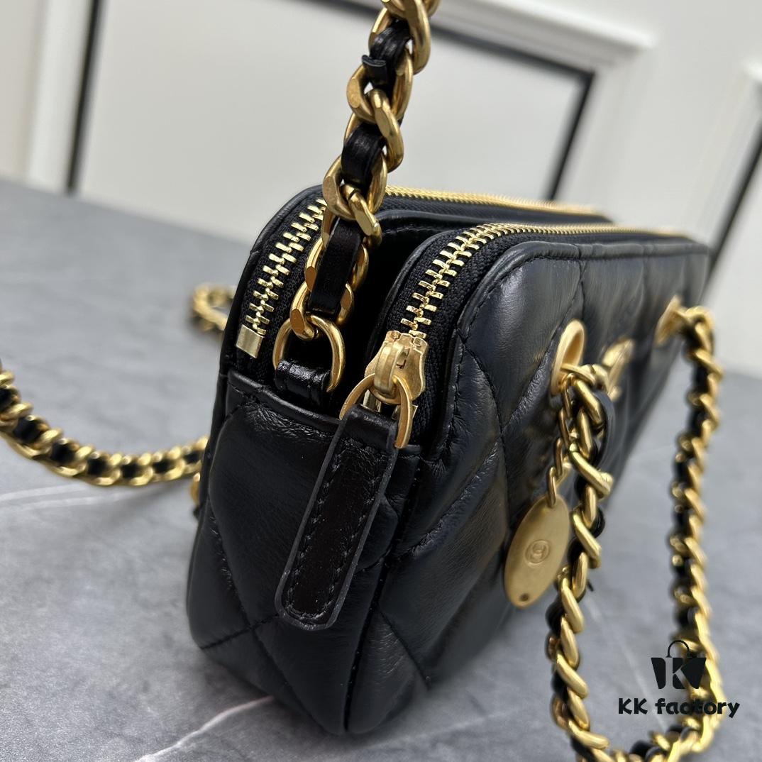 Chanel 270 Batch Vintage-Style 23K Gold Coin Chain Bag