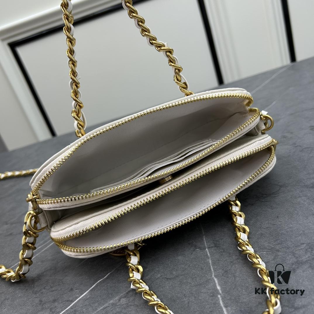 Chanel 270 Batch 23K Gold Coin Chain Bag