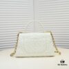Chanel Unique Design Flap Bag with Chain Strap, Dual Carry (Shoulder & Handheld), Camellia Pattern, Premium Imported Lambskin, Upgraded Full Gold-Plated Hardware