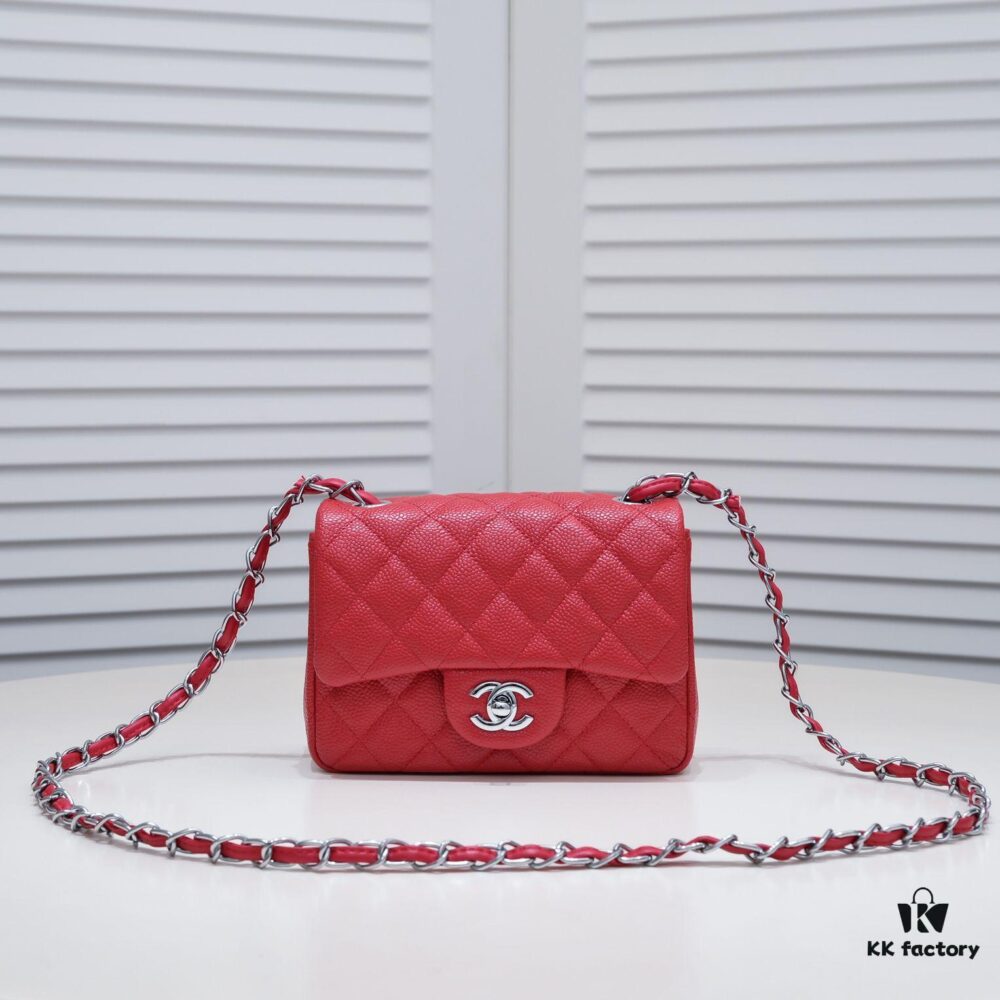 Bright Red Chanel Inspired Bike-Shaped Bag - High-Quality Cowhide, One-to-One Craftsmanship, Classic Design