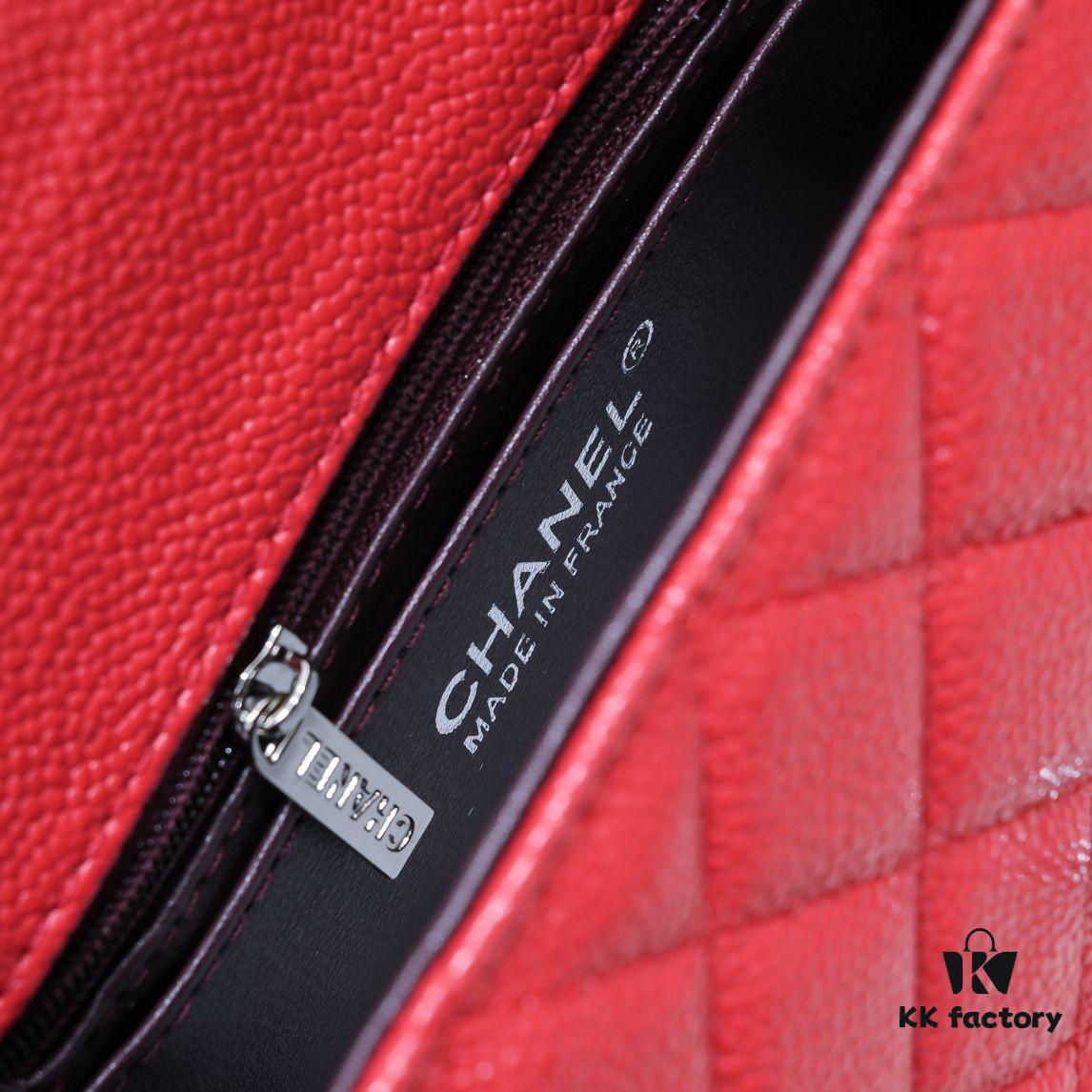 Bright Red Chanel Inspired Bike-Shaped Bag - High-Quality Cowhide, One-to-One Craftsmanship, Classic Design