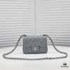 Gray Chanel Triangle Bike Bag - High-Quality Cowhide, One-to-One Replication, Premium Craftsmanship