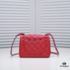 Bright Red Chanel Inspired Bike-Shaped Bag - High-Quality Cowhide, One-to-One Craftsmanship, Classic Design