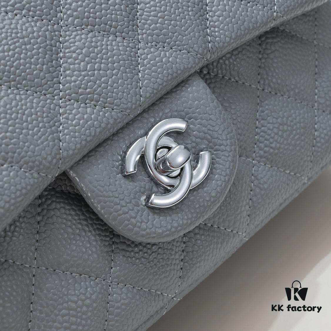Gray Chanel Triangle Bike Bag - High-Quality Cowhide, One-to-One Replication, Premium Craftsmanship