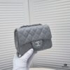 Gray Chanel Triangle Bike Bag - High-Quality Cowhide, One-to-One Replication, Premium Craftsmanship