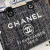 Chanel Greek Series Latest Color Handle Canvas Beach Bag, Tote Shopping Bag