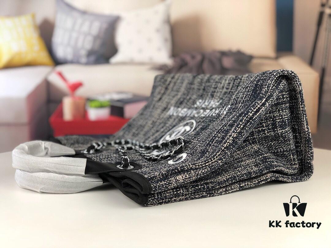 Chanel Greek Series Latest Color Handle Canvas Beach Bag, Tote Shopping Bag