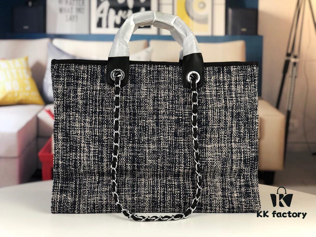 Chanel Greek Series Latest Color Handle Canvas Beach Bag, Tote Shopping Bag