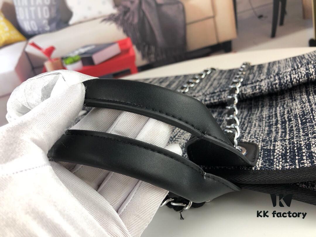 Chanel Greek Series Latest Color Handle Canvas Beach Bag, Tote Shopping Bag