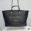Chanel｜2021 New Straw Woven Beach Bag 🏖️ Raffia Shopping Tote!